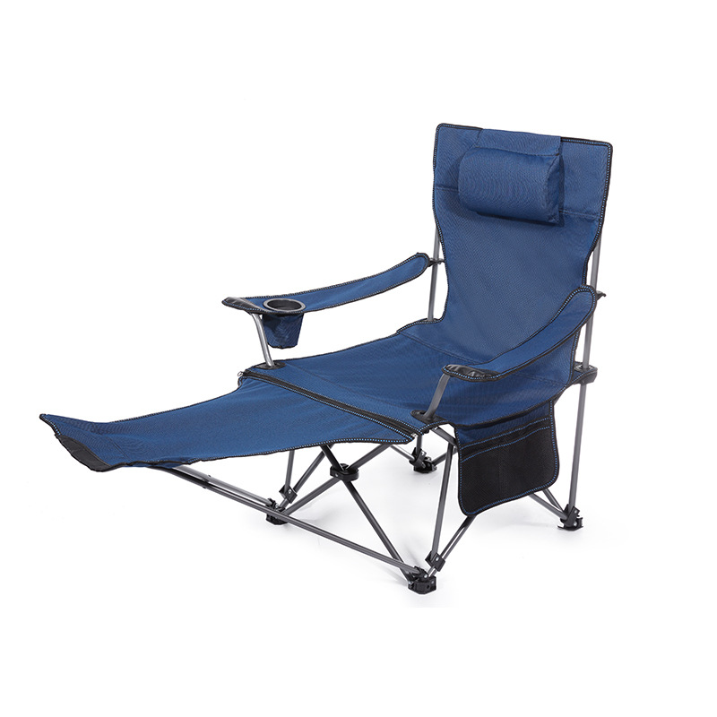 Silla plegable al aire libre Luz Portátil de doble propósito reclinable almuerzo descanso silla para dormir cama que acompaña ocio respaldo camping pesca taburete