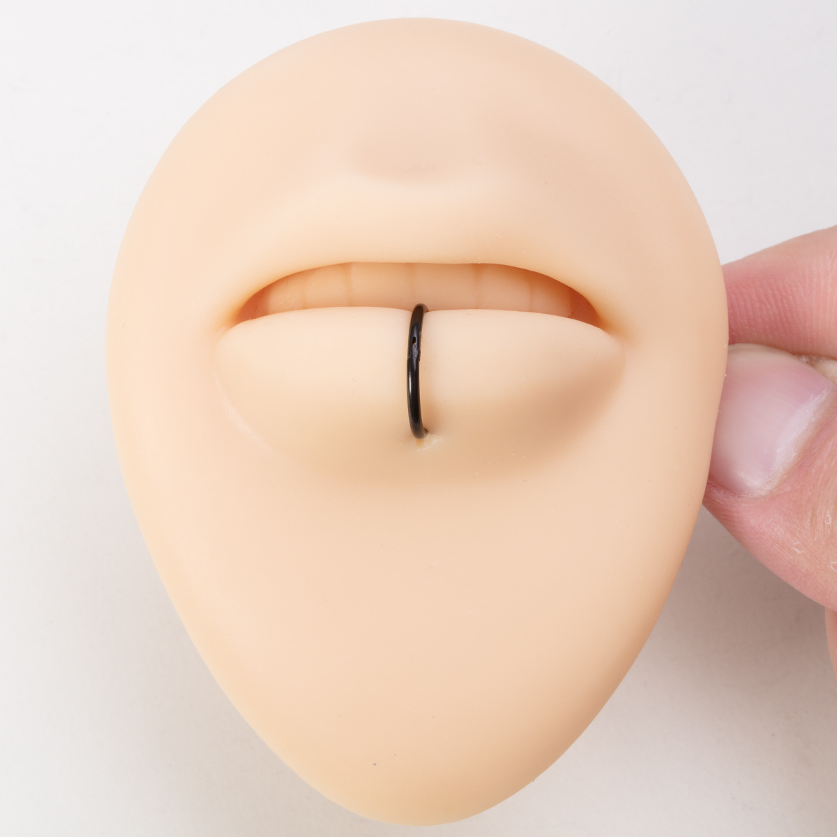 Simple Style Round Stainless Steel Plating Nose Ring 1 Piece