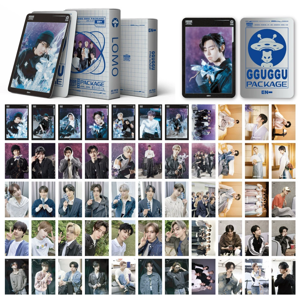 Коллекционная открытка kpop черная pin Seventeen Stray Kids бронепанель лома карта 55 карточек в коробке