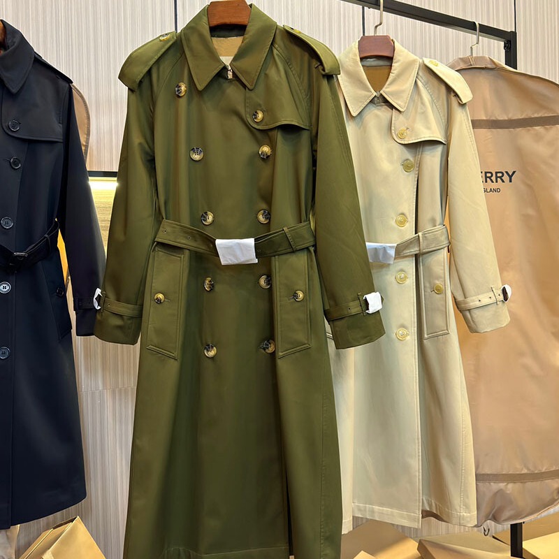 Shenzhen Nanyou High Version Export Bbr Westminster Style Long Windbreaker Plaid Plaid Outwear Jacket