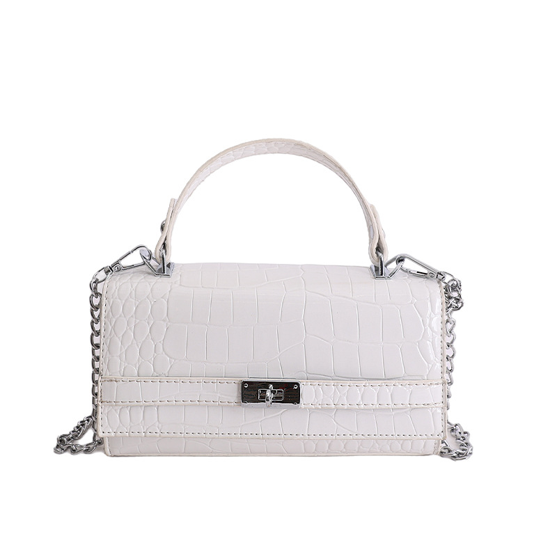 Nicho de alta sensación bolso de mano para mujeres 2026 nueva textura de cocodrilo Kelly bolso ligero lujoso estilo extranjero bolso de mujer