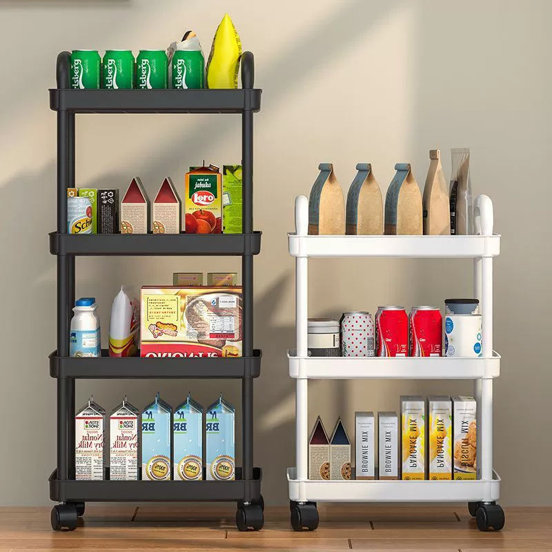 Cart for bedroom, children's multilayer storage system for new born