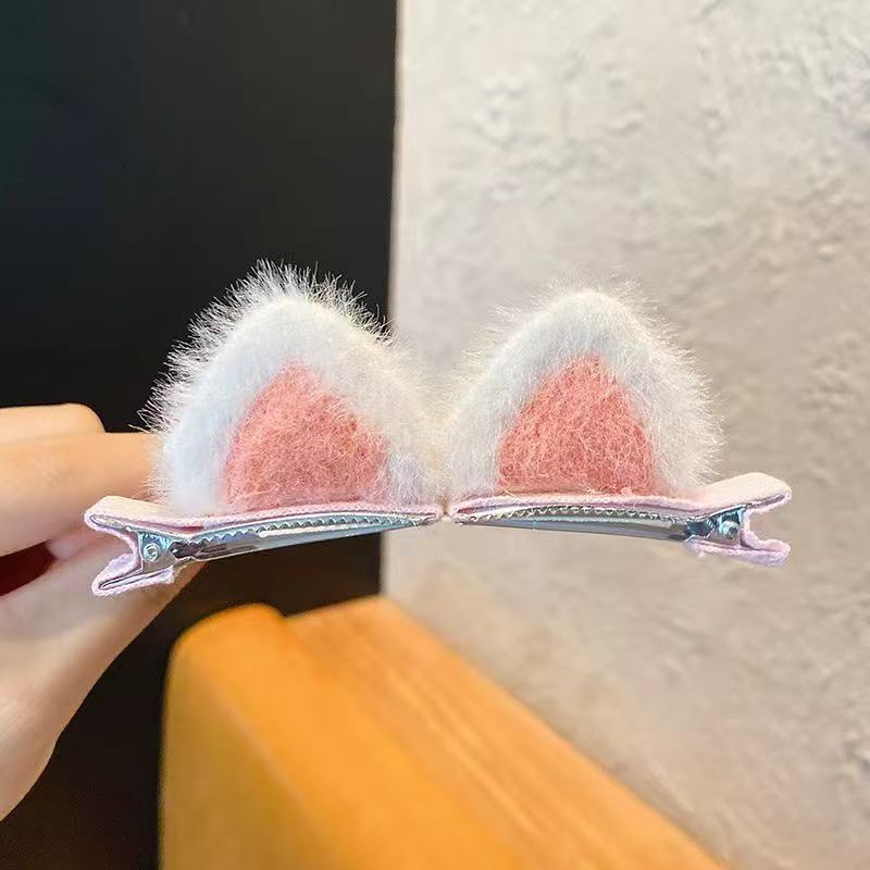 韓国版のかわいいアニメの女の子のヘアピンbbクリップのぬいぐるみのヘアアクセサリーの前髪クリップのサイドクリップの子供の秋冬|undefined