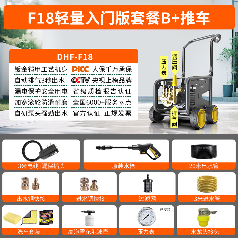Home Car — Hei Mao Car washing machine - f18-lightweight-entry-package-b-23m-hose-trolley