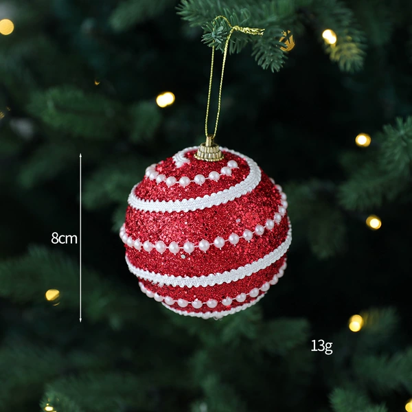 Red threaded ball