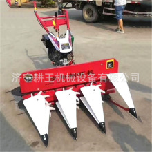 手扶式割晒机玉米辣椒收割前置割台 柴油苜蓿草小麦割倒打捆机