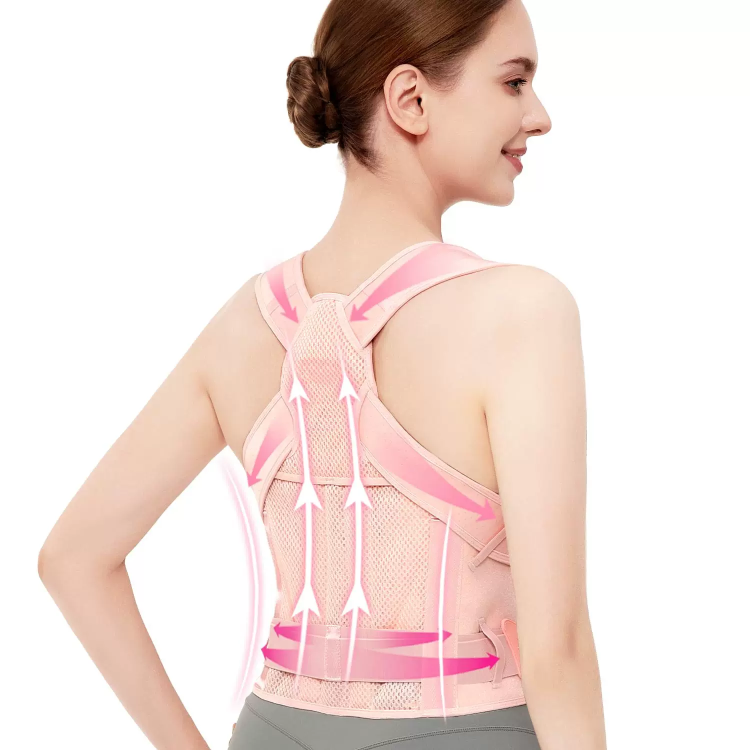 跨境驼背姿势形体矫正器开肩神器 开背防驼背部纠正带驼背带女款