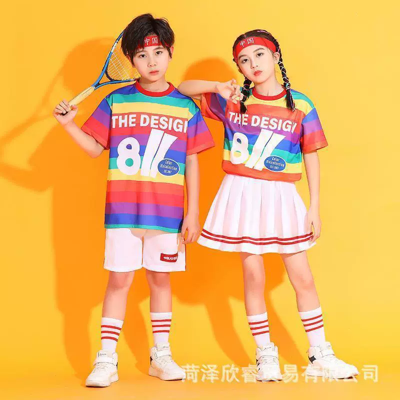Детская дневная одежда для выступлений Спортивная одежда для Черлидинга детская одежда в стиле хип-хоп одежда для детского сада