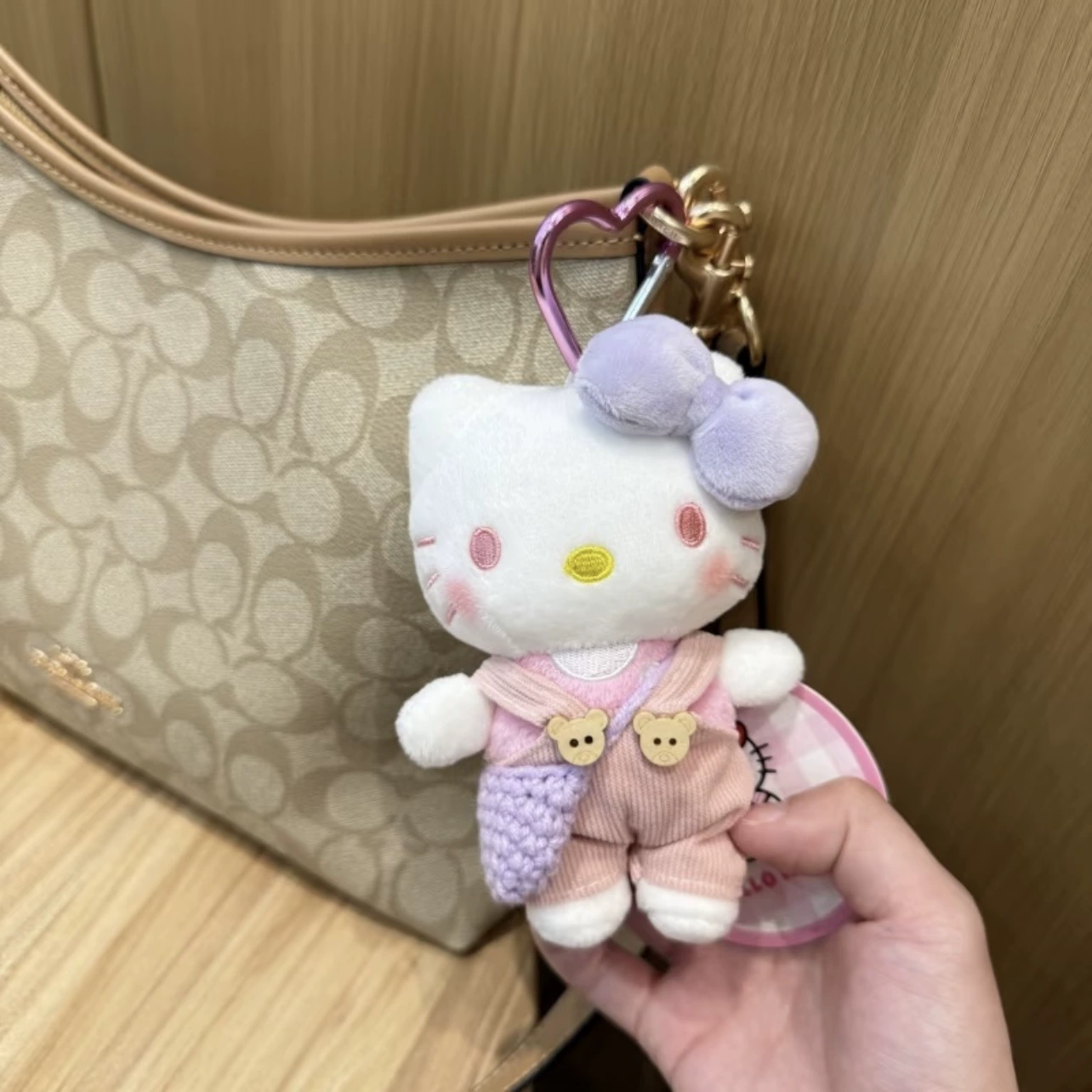 Hello Kitty, sanrio, оригинальная плюшевая подвеска, кукла, брелок, украшение сумки