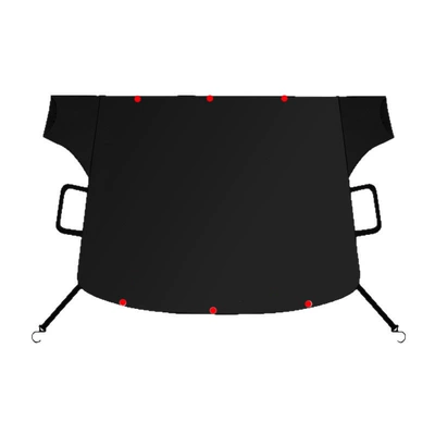 Car snow shield Cover, Magnetic Suction, Thickened and - one-side-is-black-and-the-other-side-is-silver-190x-112cm-hook-type-6-magnets