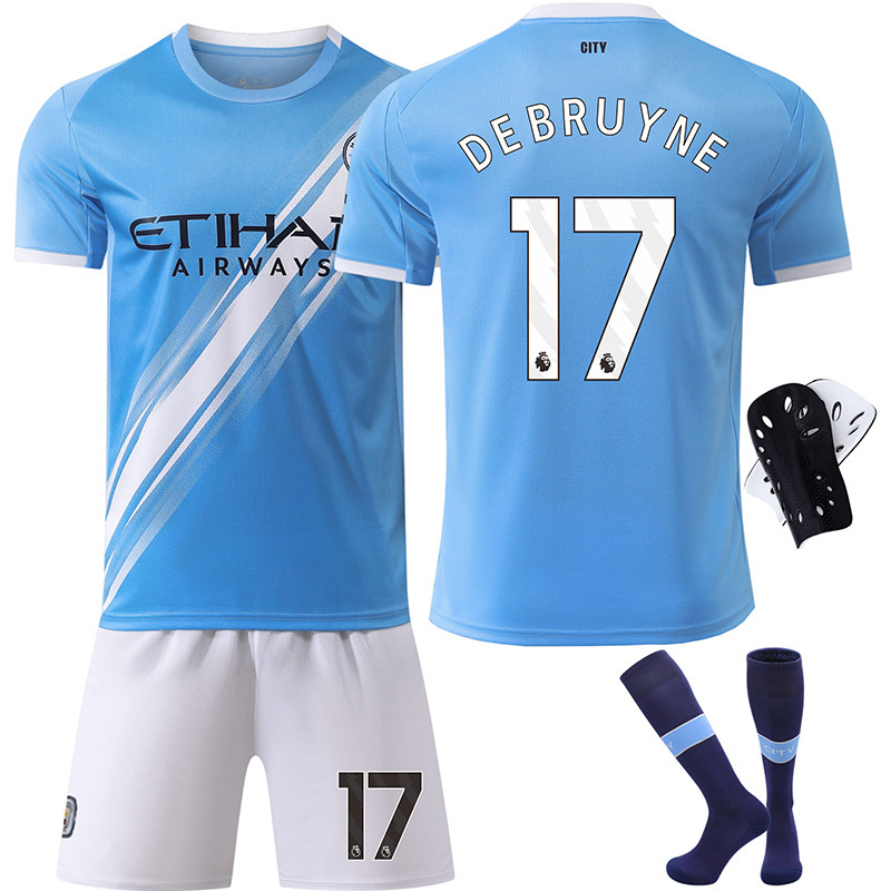 2526 Camiseta del Manchester City en casa Harland No. 9 Camiseta 17 De Bruyne Traje de uniforme de fútbol Transfronterizo Jersey