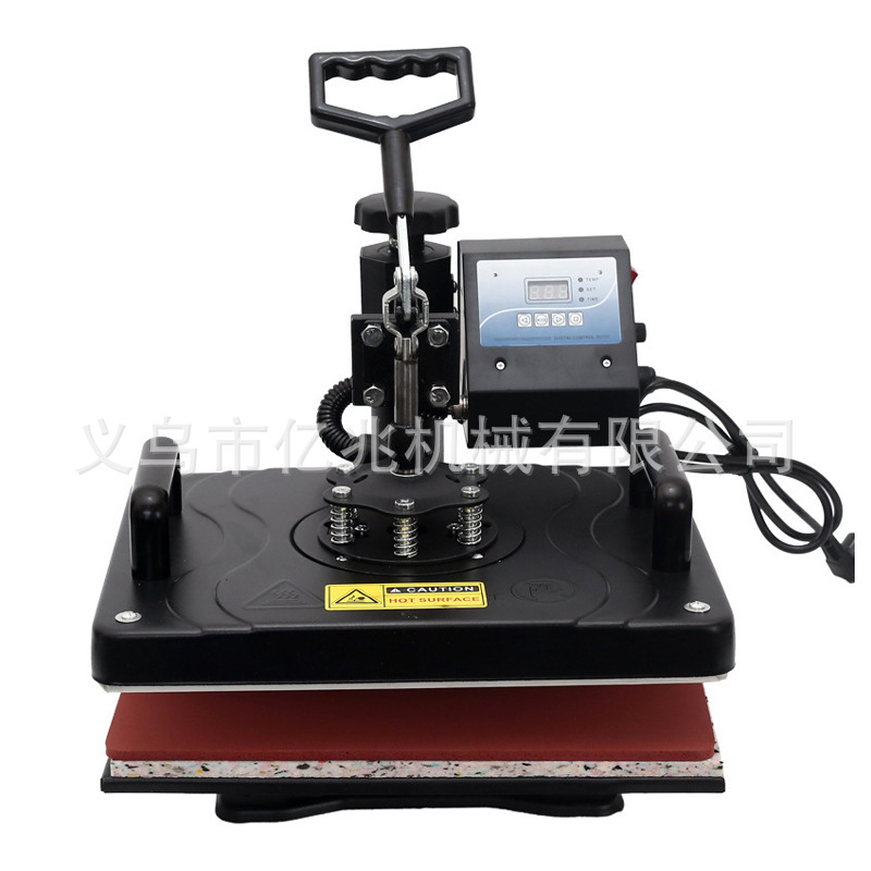 29 * 38 multifuncional máquina de transferencia térmica impresión de ropa pequeña máquina de marcado de perforación en caliente agitando la cabeza de la máquina de fijación de pintura