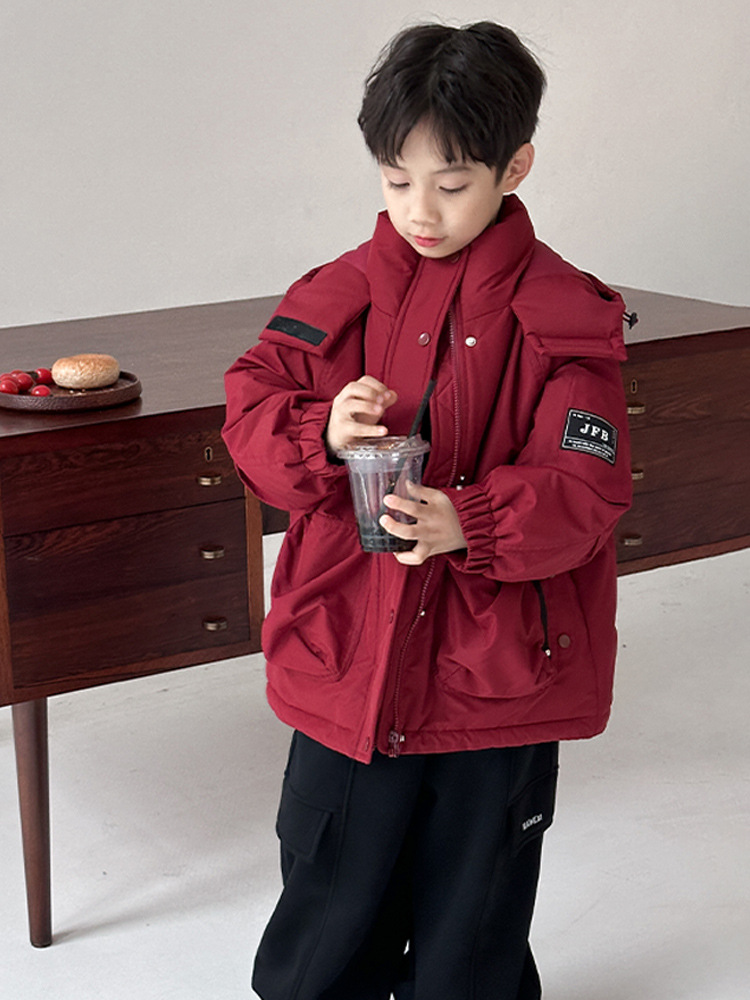 McCarthy ropa infantil chaqueta de pluma para niños invierno 2025 nuevo niño otoño invierno grueso chaqueta de invierno con capuzas cálidas