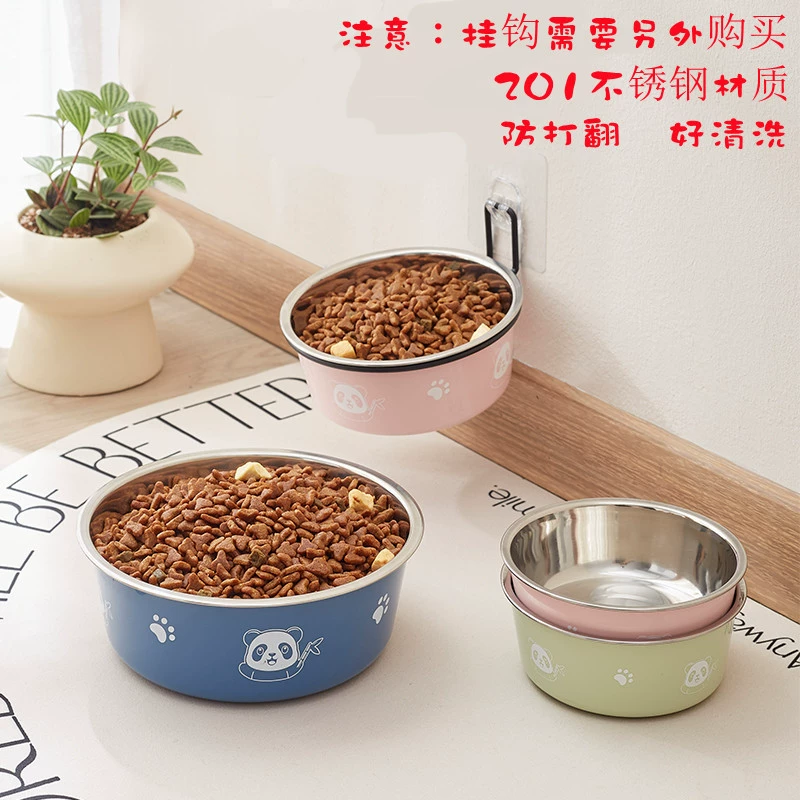 Противоударная миска для корма для собак большой емкости из нержавеющей стали, миска для риса для собак маленького и среднего размера, миска для кошек, миска для риса для домашних животных