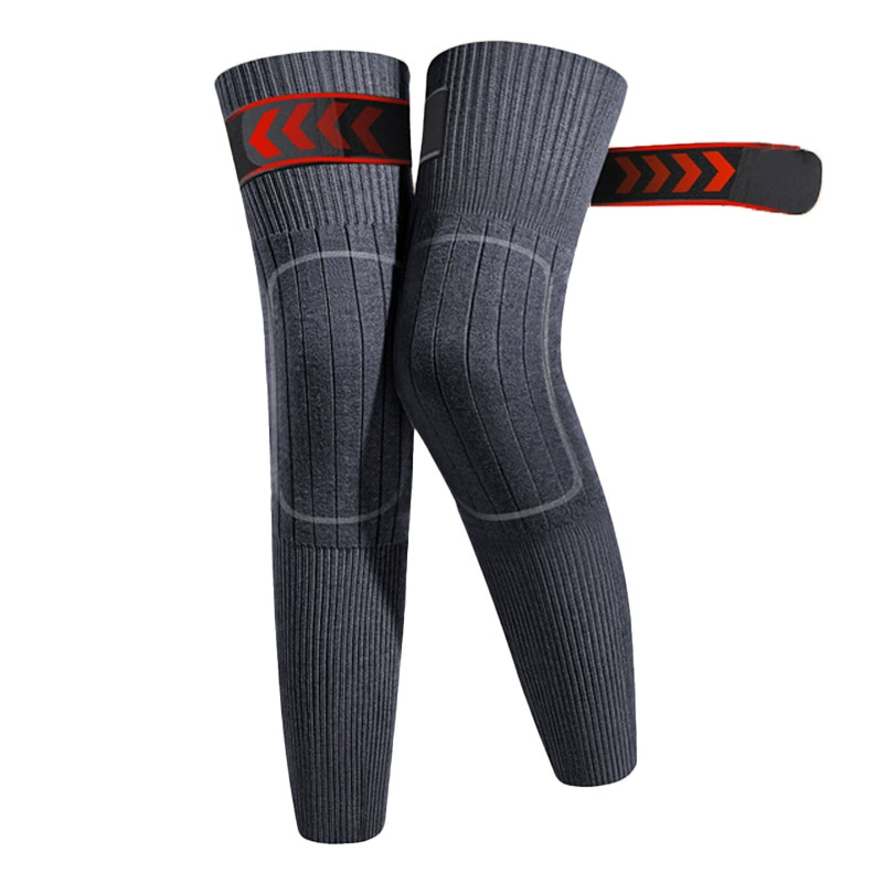 Long cashmere belt, demi-season keep warm elastic knitted knee pads