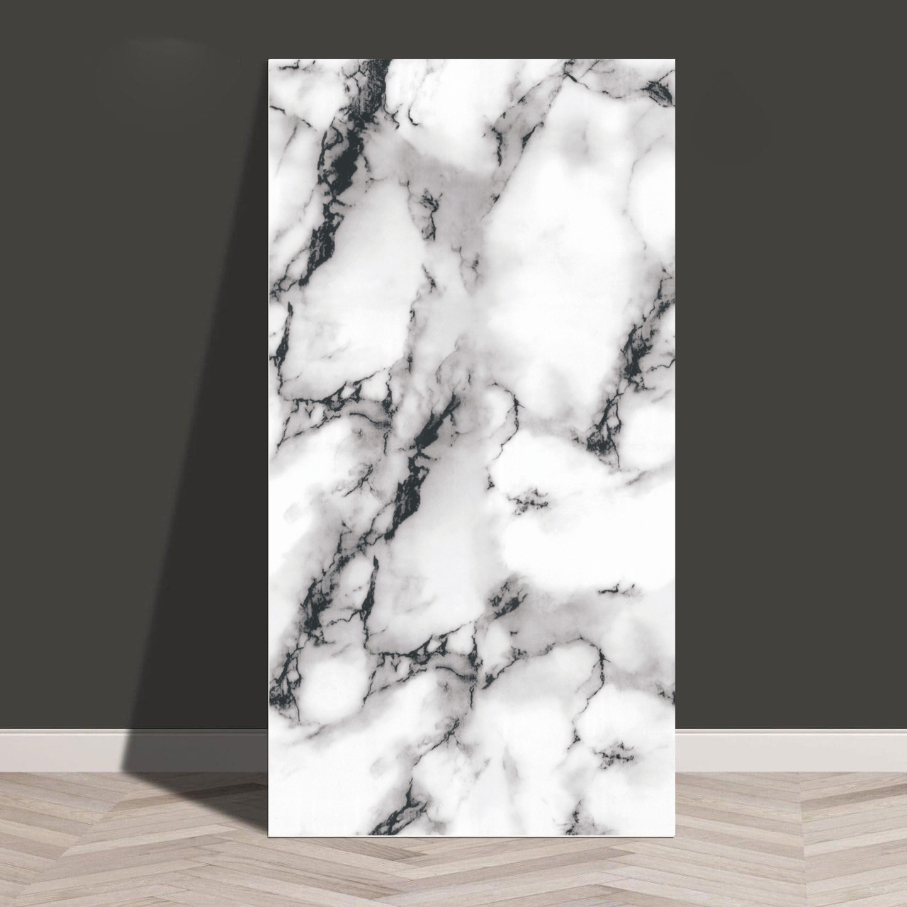 Baldosas de mármol transfronterizas autoadhesantes pegatinas de pared decorativas cocina gruesa baño renovación impermeable a prueba de aceite