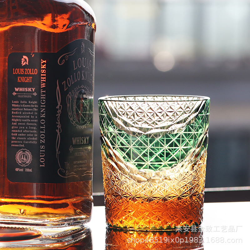 Copa de cristal Edo de estilo japonés, copa de whisky, copa de vino hecha a mano de alta calidad, copa de bar, copa de cerveza, regalo