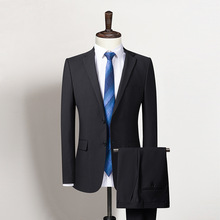 雅戈尓秋冬新款商務職業西服套裝男士青中年宴會禮服西裝二件套