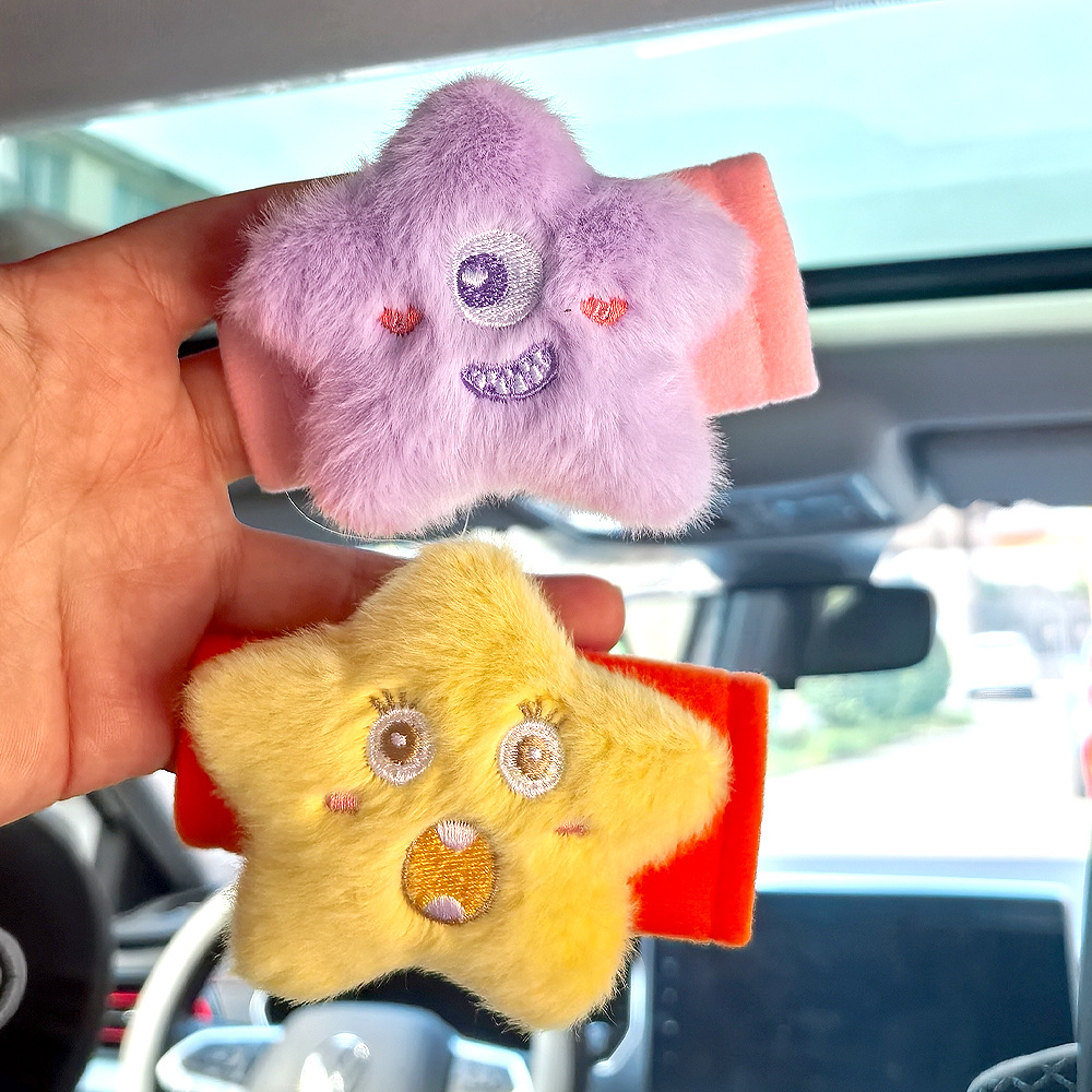 Creativa estrella monstruo mango de automóvil guante de freno de mano de automóvil general mango de puerta interior guante de techo