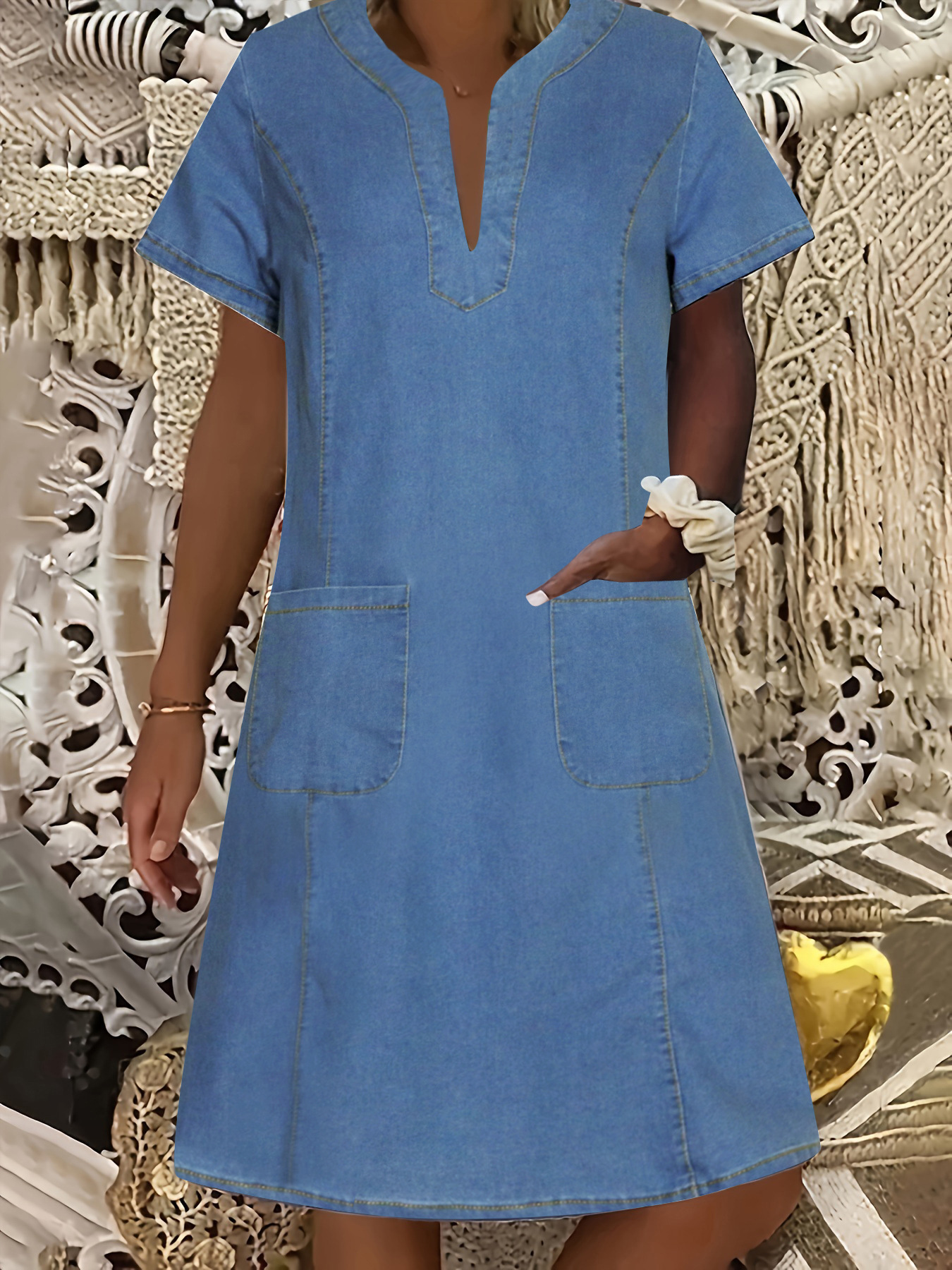 Light blue pocket