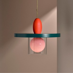 Italian Design Memphis Chandelier Modern Simple Internet Red Creative Color Dopamine Art Bar Restaurant Lamp