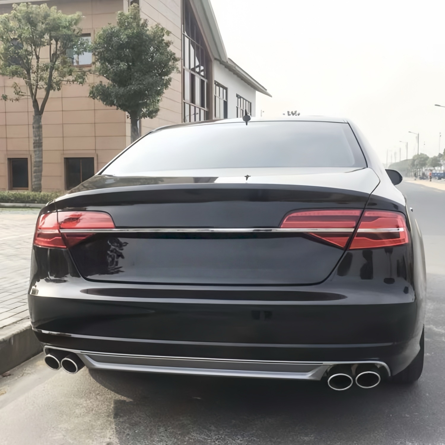 14-17 models suitable for Audi A8, modified to S8 style, with a sporty front bumper and a larger front grille