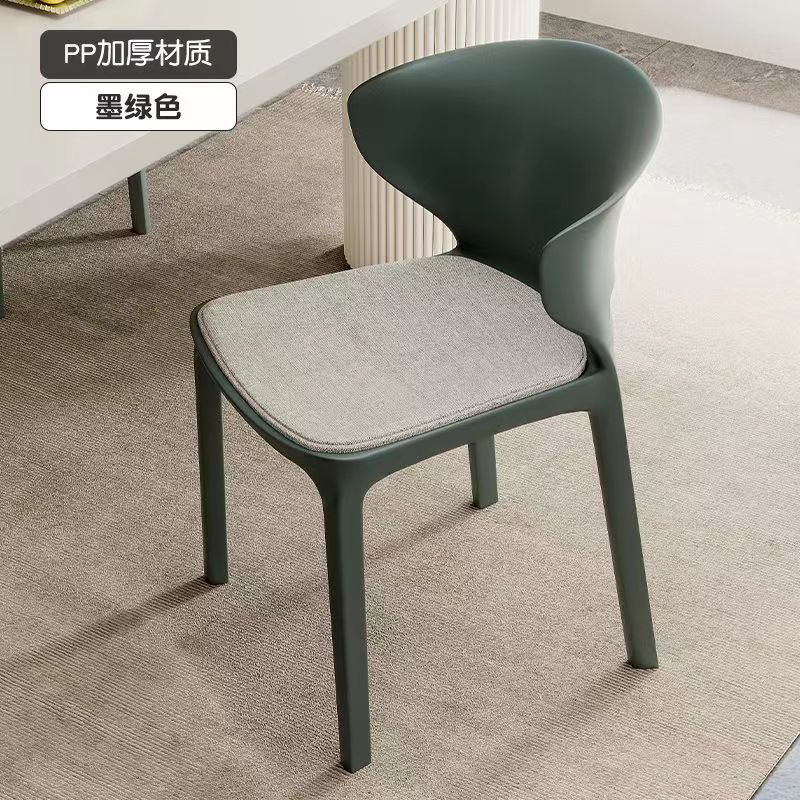 塑料家用加厚餐椅餐桌休闲椅子网红现代简约餐厅商用凳子靠背北欧