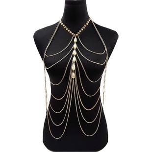 Европейская и американская внешняя торговля горячие body chain бикини кисточки жемчужная цепь тела ожерелье спот трансграничные украшения