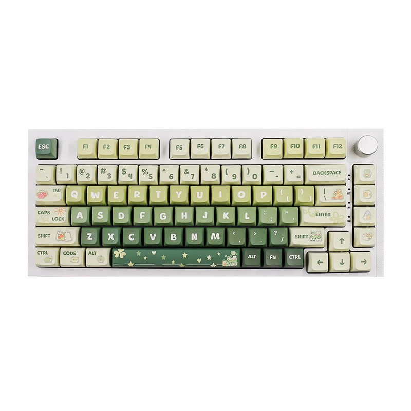 PBT Subtraction XDA пятиугольная светло-зеленая тема набор мини-клавиш