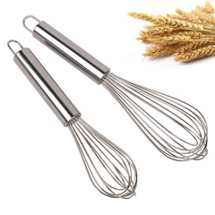 Stainless steel egg beater, household egg and cream mixer, cake baking tool, manual baking tool