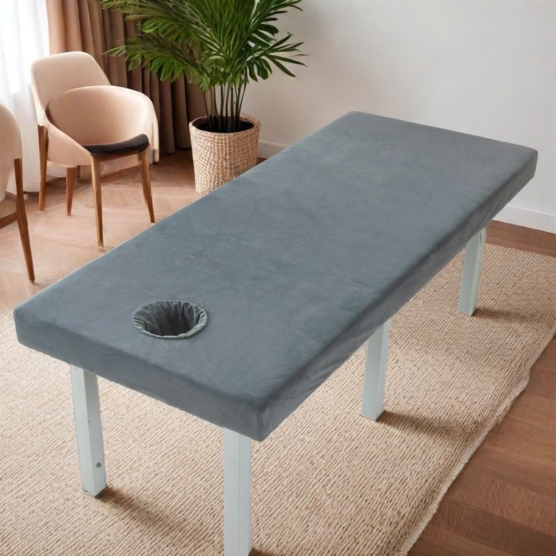 Beauty Bed Cover Crystal Velvet Bed Sheet Protective Cover Massage Massage Therapy Clinic Bed Sheet Cover Baby Velvet with Hole