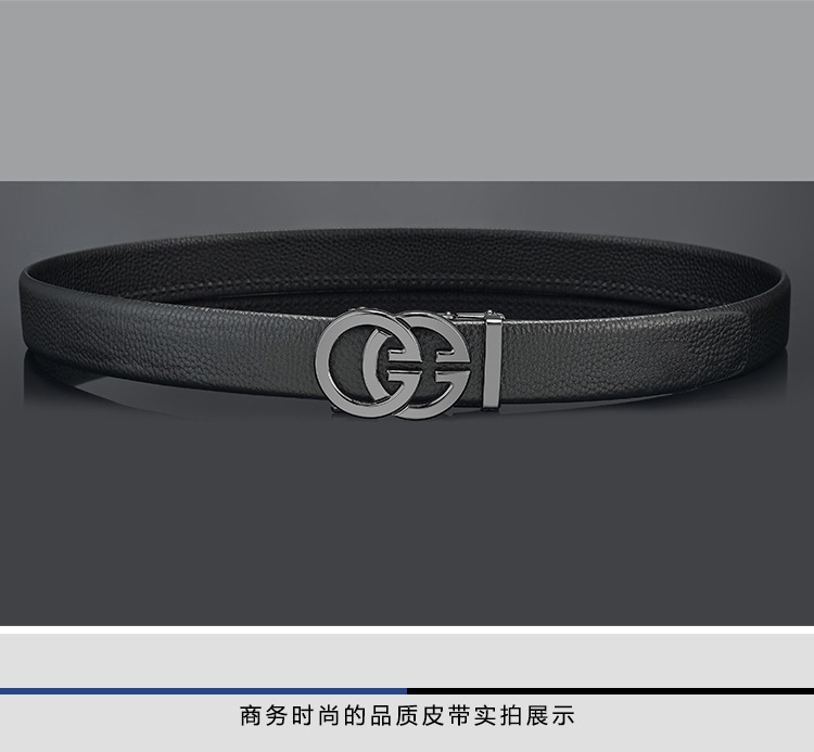 Herren-Gürtel mit doppeltem G-Logo, grenzüberschreitender Stil, neuer Legierungsautomatik-Schnalle, hochwertiger vielseitiger modischer Alltags-Hosengürtel, Großhandel