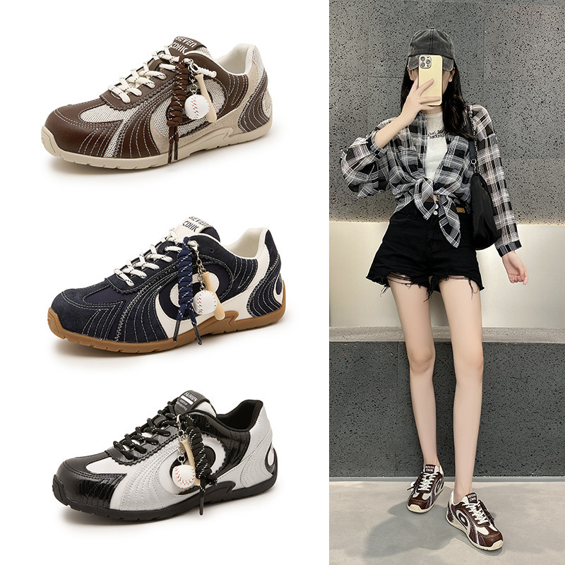 Bailu 同じスタイル 2025 夏の新しいスタイルの道徳トレーニングシューズトレンディなブランド男性と女性のレトロバレエフォレストシューズソフトソールカジュアルレーシングシューズ|undefined