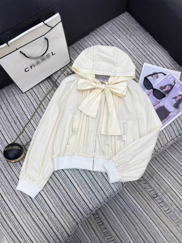 Nanyou ハイエンド婦人服 2025 初秋シリーズ Cha* 新しいスタイルネクタイデザインフード付きジャケット女性用|undefined