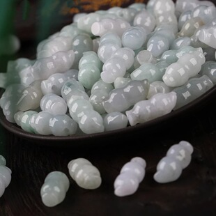 Live Supply Jade a Goods Exquisite Small Peanut Good Water Head Jade DIY Hand-Woven Bracelet Accessories Wholesale