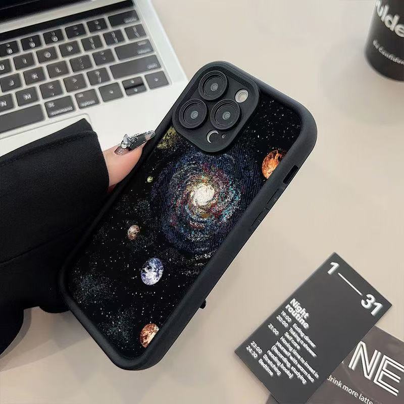 Funda para teléfono iphone16pro para cielo estrellado europeo y americano Apple 15 anti-caída 14 personalidad 13promax nuevo 12x