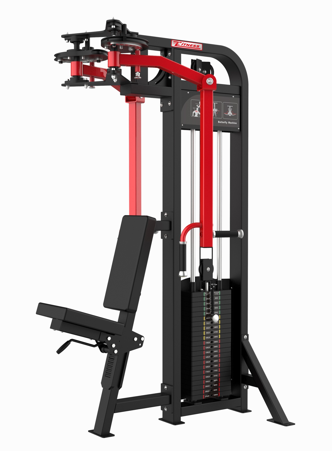 Humvee fuerza equipo de fitness comercial máquina de mariposa gimnasio dedicado conjunto completo pecho empuje Alto y Bajo pull back equipo de entrenamiento