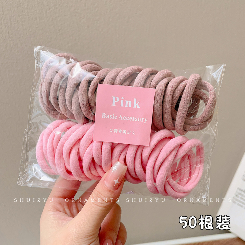 Pequeña banda de goma disponible negra para las mujeres, alta banda de goma elástico y durable, Banda del pelo, Banda del pelo para las muchachas