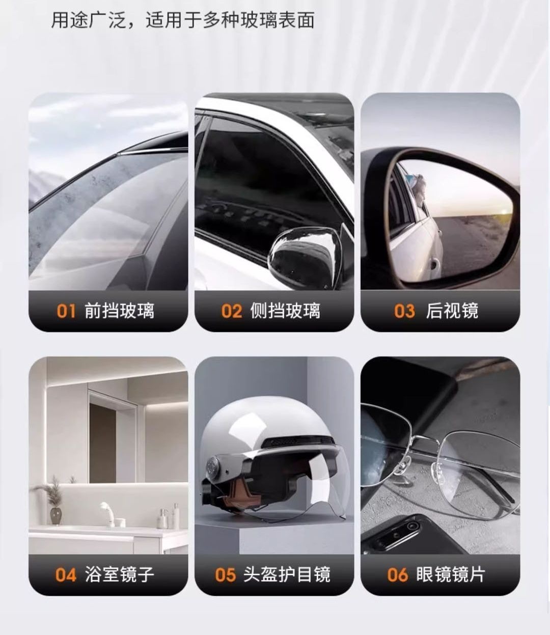 Suitable for anti-fog agent in winter, car windshield and window defogger, long-lasting anti-fogging for car interiors and rearview mirrors