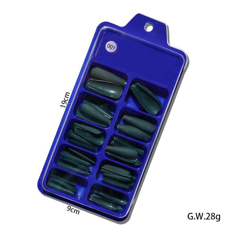 Uñas desgaste uñas nuevo esmerilado Ballet uñas falso parche de uñas falso uñas acabado 100 piezas en caja