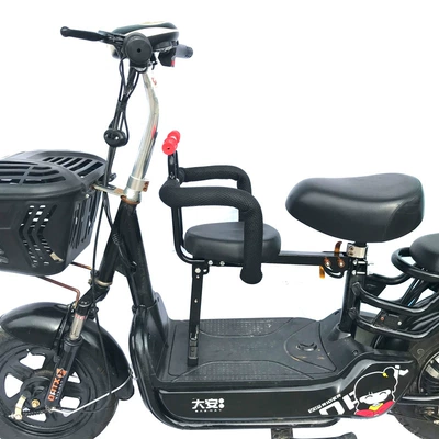 Scooter Baby Infant Safety – Electric car child seat - 308-thickened-single-seat-armrest-half-guard-net