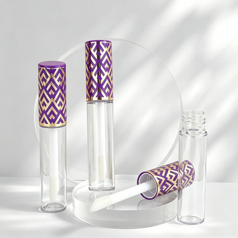 Corrector y contorneador líquido de Amazon con impresión de logotipo, base líquida con estampado dorado, botella cosmética giratoria al vacío, recargable y moldeada por inyección.