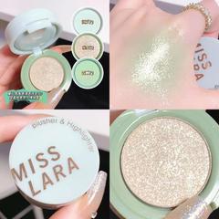 Misslara high-gloss blush cream in one pan, fine powder, not easy to fly powder, one pan for multiple uses