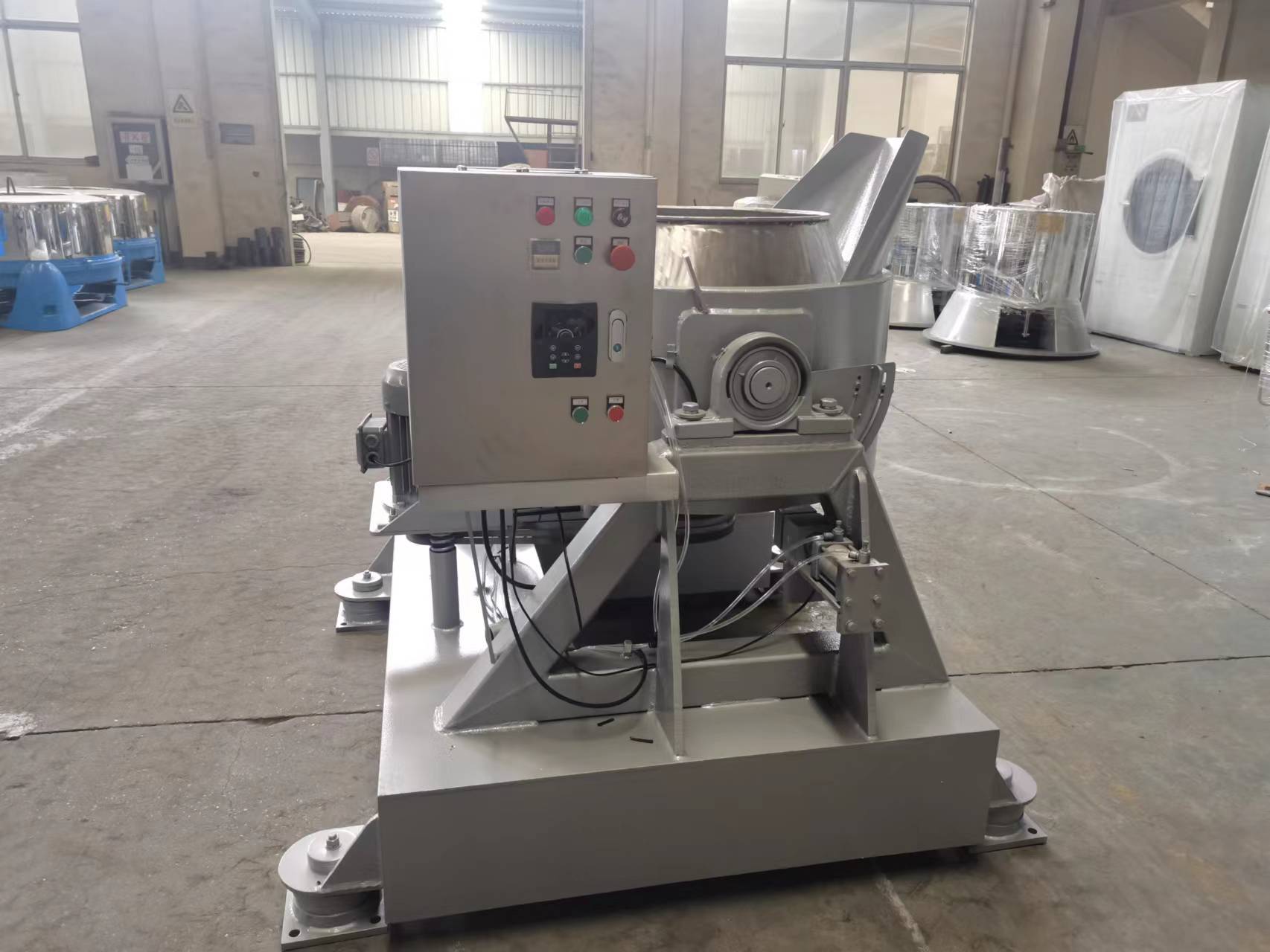 工业铝屑脱油机吊篮加温自动翻倒料工厂现货