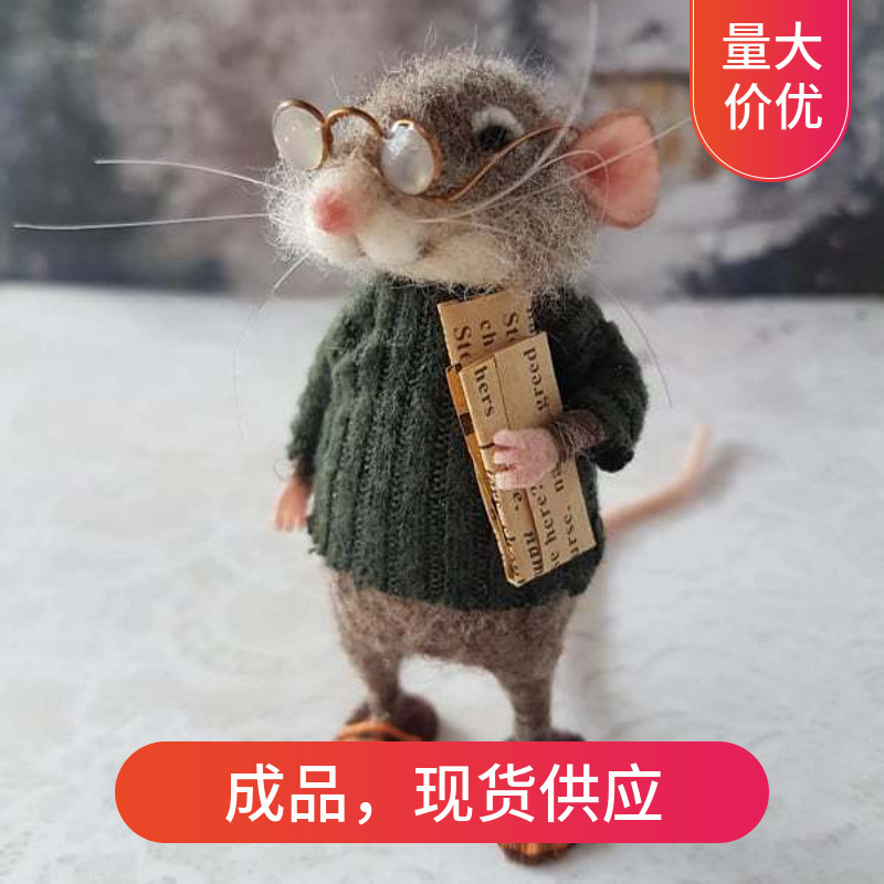 Cross-border Explosions Cute Needle Felted Mouse Cute Needle Felt Mouse TK Independent Station temu