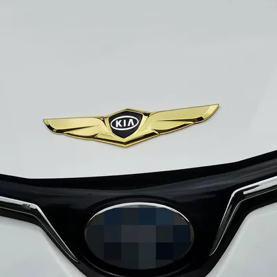 Special Kia Car Sticker K3 Car logo - kia-gold-with-black-label-soaring