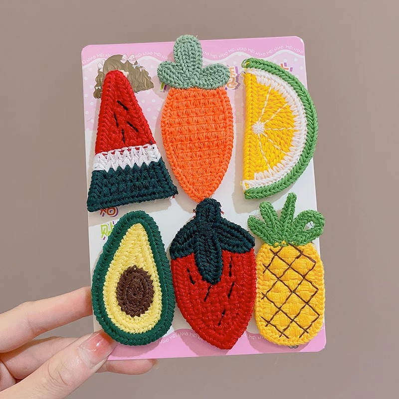 Niños lindos Velcro niñas flequillo pegatinas pelo roto artefacto bebé no hace daño pelo roto pegatinas de pelo horquilla tocado