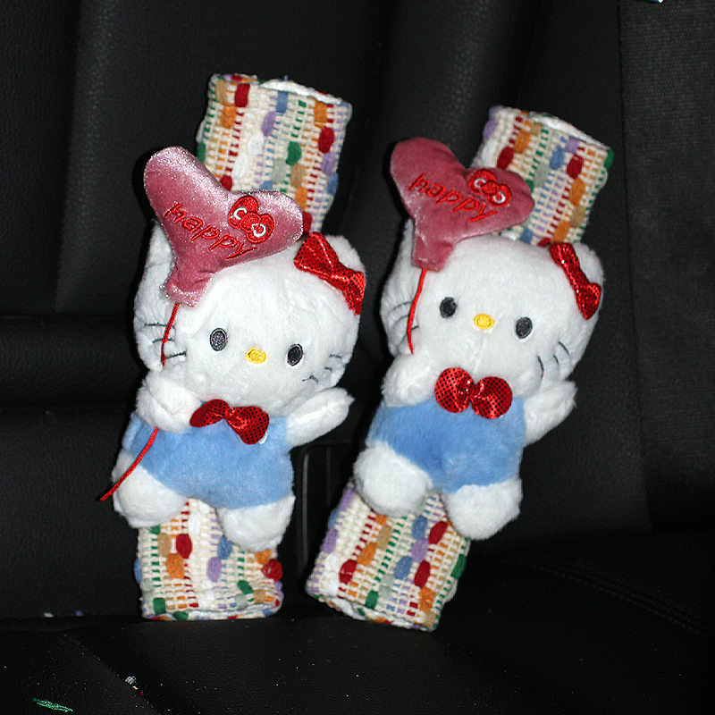 Car seat belt shoulder pad Kate cat 50th anniversary cute girl car decoration protective cover anti-collar