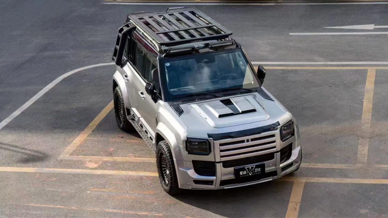Suitable for Jetour Traveler/Shanhai T2 Upgrade Knight 007 Surround Light-Emitting Grille Wide-Body Wheel Arches Hood Side Skirts