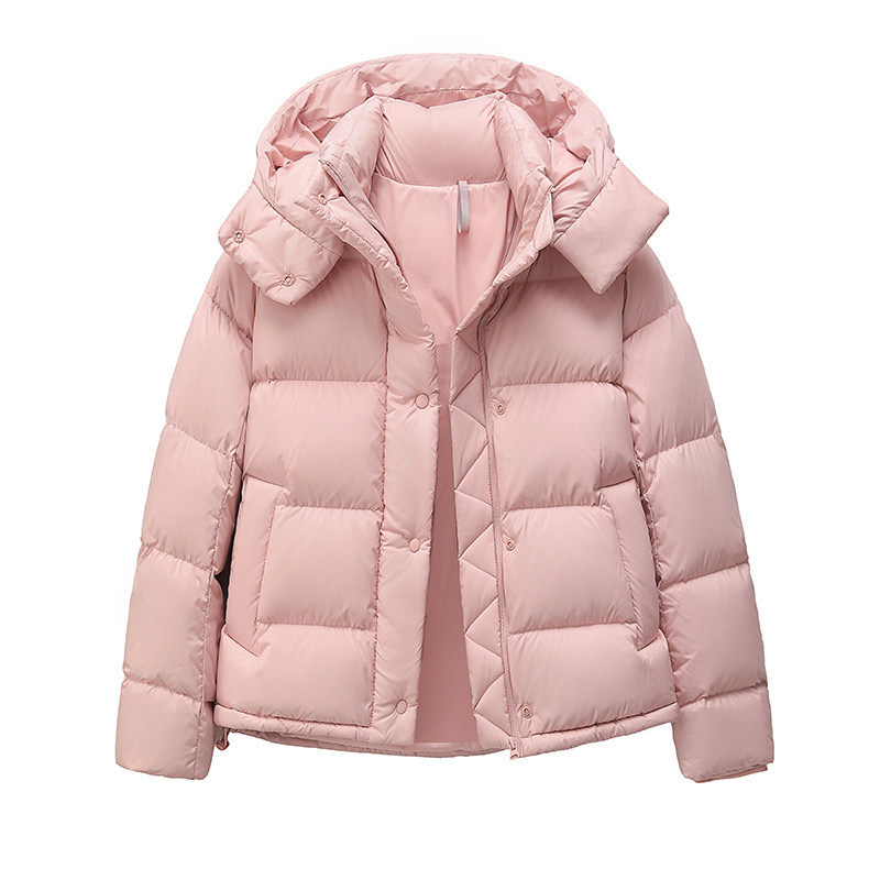 Petite 2025 Winter New Short down Jacket for Women, Thickened, Warm, Windproof, Waist-Cinching, 90% White Duck down Coat
